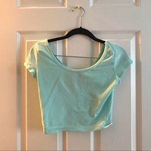 Mint crop top